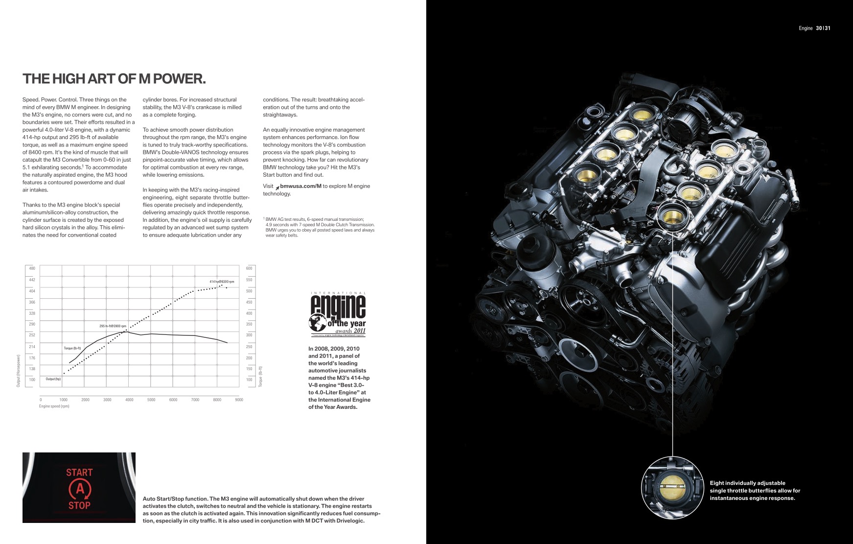 2011 BMW M3 Brochure Page 24